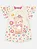 Vestido Bebê Menina Ursinha Com Flores Off White Mundo Cinti - Imagem 1