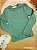Blusa Canelada Manga Longa 100% Algodão Verde Musgo Mon Sucré - Imagem 1