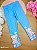 Calça Legging em Molecotton Azul Cachorrinho Infanti - Imagem 1