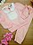Conjunto de Blusão e Calça em Moletom com Pelúcia Rosa Infanti - Imagem 1
