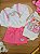 Conjunto Blusão Manga Longa e Short Saia Rosa Infanti - Imagem 1