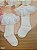 Meia 3/4 Off White Princesa Babadinhos 18 a 24 Kukiê - Imagem 1