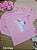 Blusa Manga Longa Unicórnio Rosa Fakini - Imagem 1