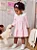 Vestido Rosa de Gola com Babadinho Momi - Imagem 3