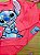 Conjunto em Moletom Peluciado Stitch Rosa Fakini - Imagem 2