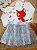 Conjunto Blusa Manga Longa e Saia Tigresa Fofa Mon Sucré - Imagem 1