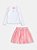 Conjunto blusa em manga longa e Saia em tule com flores Momi - Imagem 3