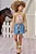Conjunto de Blusa em Canelado e Shorts em Jeans Kukiê Infantil Menina - Imagem 2