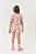 Conjunto Infantil Menina Blusa E Short Ursinho Off White Mundo Cinti - Imagem 2