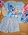 Pijama Stitch 100% Algodão Azul Disney Fakini - Imagem 1