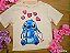 Blusa Stitch Disney 100% Algodão Baunilha Fakini - Imagem 1
