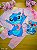 Conjunto Pijama 100% Algodão Stitch Disney (Brilha no Escuro) Lilás Fakini - Imagem 1