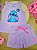Pijama Regata Stitch 100% Algodão Disney Lilás Fakini - Imagem 1