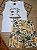 CONJUNTO REGATA MALHA BERMUDA MOLETOM Natural Bee Loop - Imagem 1