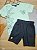 Conjunto Blusa e Short em Moletom Sem Felpa Verde Bee Loop - Imagem 1