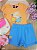 CONJUNTO BLUSA MEIA MALHA SHORT MOLETOM TANGERINA BEE LOOP - Imagem 1