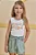 Conjunto de Blusa em Canelado Liz com Shorts em Molevisco Infanti Infantil Menina - Imagem 4