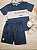 Conjunto Camiseta Malha e Bermuda Moletom Bee Loop - Imagem 1