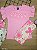 Conjunto Blusa Malha e Bermuda em Cotton Rosa Prisma Bee Loop - Imagem 1