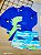 Conjunto Blusa e Sunga Moda Praia Com Proteção UV Azul True Up Baby - Imagem 1