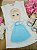 Vestido em Molecotton Frozen Elsa Kukiê Infantil Menina - Imagem 1
