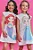 Vestido em Molecotton Ariel Pequena Sereia Kukiê Infantil Menina - Imagem 3