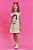 Vestido em Molecotton Branca de Neve Kukiê Infantil Menina - Imagem 1