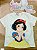 Blusa em Meia Malha Princesa Branca de Neve Kukiê Infantil Menina - Imagem 1