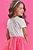 Blusa em Meia Malha Princesa Aurora Kukiê Infantil Menina - Imagem 2