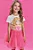 Blusa em Meia Malha Princesa Aurora Kukiê Infantil Menina - Imagem 3
