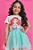 Blusa em Meia Malha Princesa Ariel Pequena Sereia Kukiê Infantil Menina - Imagem 1