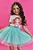 Blusa em Meia Malha Princesa Ariel Pequena Sereia Kukiê Infantil Menina - Imagem 3