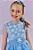 Fantasia de Princesa Do Gelo (Vestido em Malha UV e Tule Brilho - Acompanha Arco) Kukiê Infantil Menina - Imagem 4