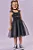 Fantasia de Gatinha (Vestido em Fly Tech Tule e Malha Brilho) Kukiê Infantil Menina - Imagem 1