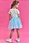 Saia em Tule Azul Kukiê Infantil Menina - Imagem 2