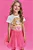 Saia em Tule Rosa Kukiê Infantil Menina - Imagem 3
