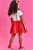 Saia em Tule Vermelho Kukiê Infantil Menina - Imagem 2