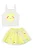 Fantasia de Sol (Blusa Cropped em Fly Tech e Saia em Tule) Kukiê Infantil Menina - Imagem 1