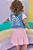 Vestido em Meia Malha e Colete em Jeans Kukiê Bebê Menina - Imagem 2
