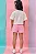Conjunto Blusa Boxy Over em Meia Malha e Shorts em Moletinho Big Waffle Kukiê Infantil Menina - Imagem 2