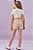 Conjunto de Blusa em Cotton e Shorts em Crepe Textura Kukiê Infantil Menina - Imagem 2