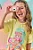 Conjunto de Blusa Boxy Over em Meia Malha e Shorts em Nylon Kukiê Infantil Menina - Imagem 1