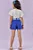 Conjunto de Blusa em Malha Power e Shorts em Tecido Alfaiataria Kukiê Infantil Menina - Imagem 4