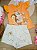 Conjunto de Blusa em Meia Malha com Shorts em Molecotton Infanti Infantil Menina - Imagem 1