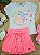 Conjunto de Blusa em Meia Malha e Shorts em Canelado Liz Infanti Infantil Menina - Imagem 1