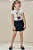 Conjunto de Blusa em Cotton e Tule e Short Saia em Molevisco Infanti Infantil Menina - Imagem 1