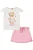 Conjunto de Blusa em Cotton e Tule e Short Saia em Molevisco Infanti Infantil Menina - Imagem 1