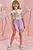 Conjunto de Blusa em Malha Power e Shorts em Moletom sem Pelúcia Infanti Infantil Menina - Imagem 1
