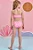 Trio de Blusa e Biquíni em Malha Uv Dry com Proteção Uv 50+ Infanti Infantil Menina - Imagem 4