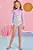 Trio de Blusa e Biquíni em Malha Uv Dry com Proteção Uv 50+ Infanti Infantil Menina - Imagem 5